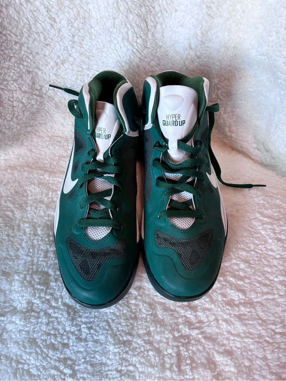 Nike Max Air Green and White Hyper Guard Up Sneakers